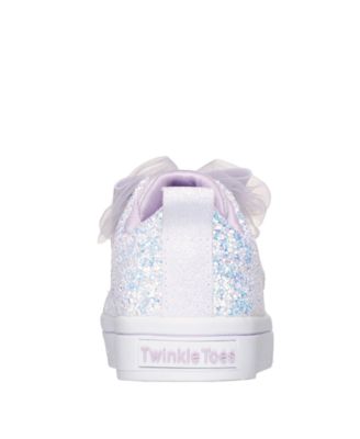 Toddler Girls Twinkle Toes: Twi-Lites 2.0 Sweetie Bow Fastening Strap Casual Sneakers from Finish Line