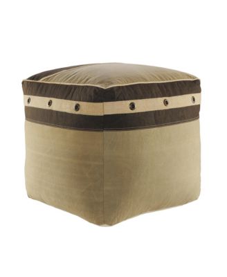 Versatile Cotton Ottoman for Extra Seating and Footrest