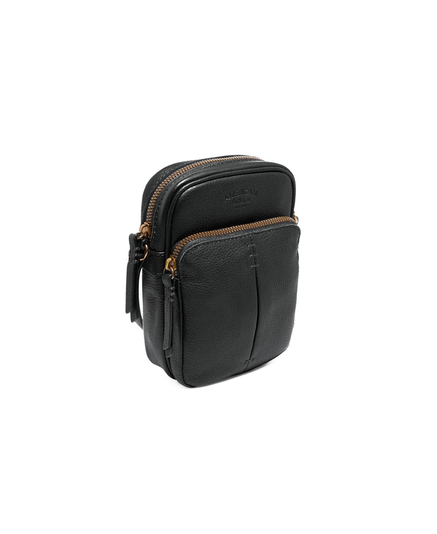 Женская сумка American Leather Co. Cleveland Mini Crossbody, цвет: Чёрный — фото 2