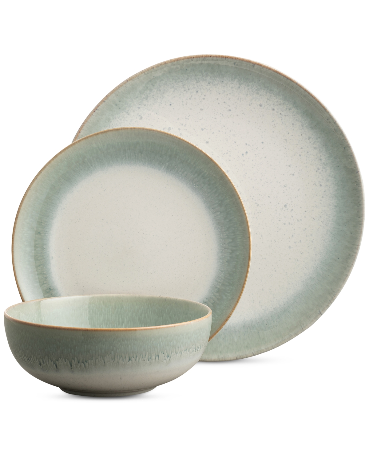 Tivoli 12 Pc. Dinnerware Set, Service for 4 - Torquoise/ Aqua