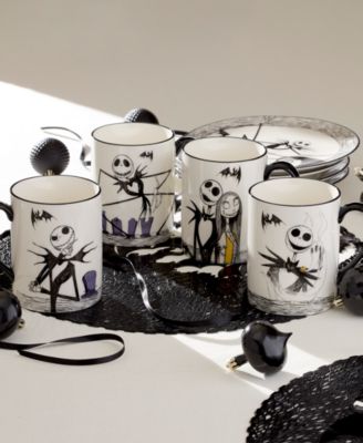 Nightmare Before Christmas Mugs, Set of 4