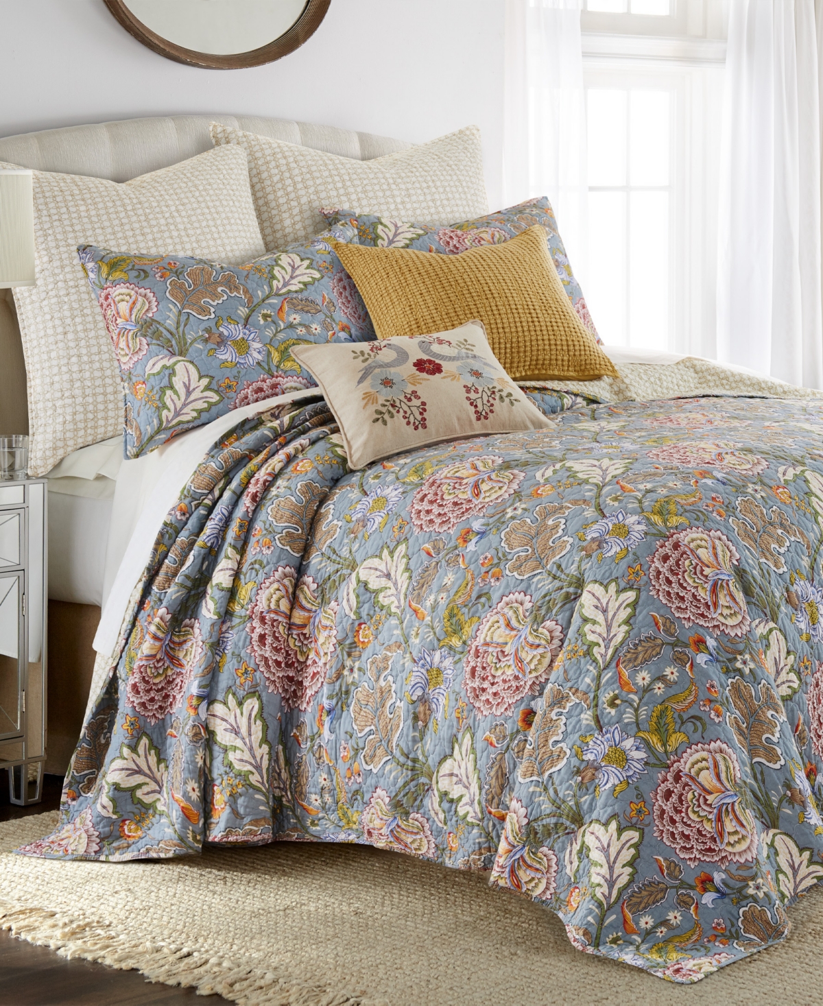 Levtex Angelica Reversible 3-Pc. Bedspread Set, King/California King
