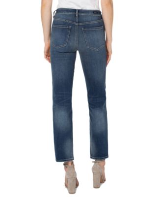 Petite Kennedy Mid-Rise Straight Jeans