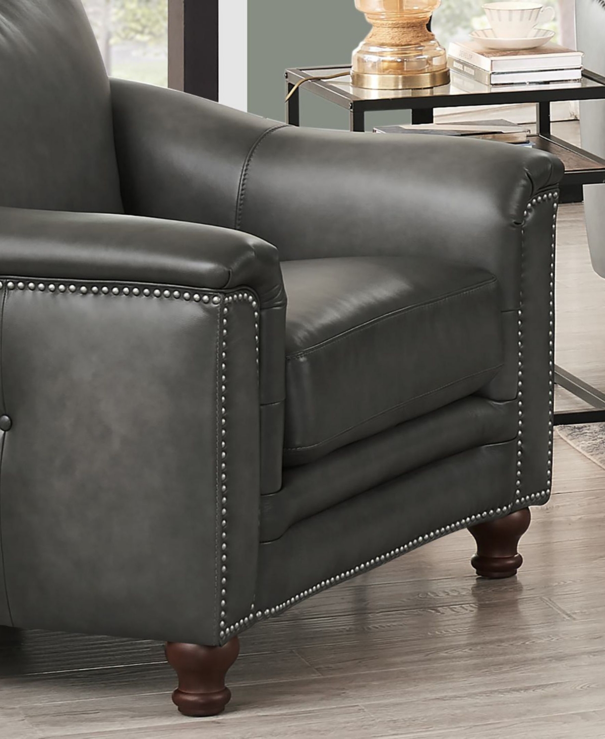 Hydeline Belfast 42" Top Grain Leather Armchair