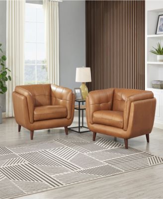 Solana 43" Top Grain Leather Armchair