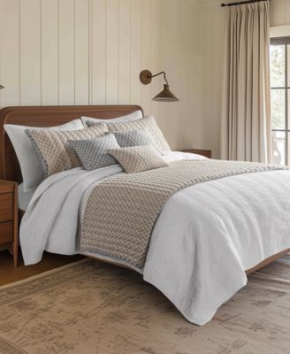 Cloud Waffle Textured 3-Pc. Quilt Set, Full/Queen