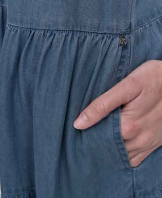 Women's Sleeveless Tiered Midi Dress