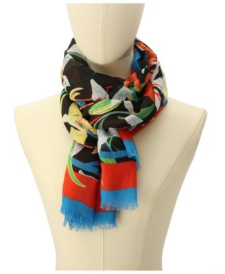 Women's Summer Lilies Oblong Scarf