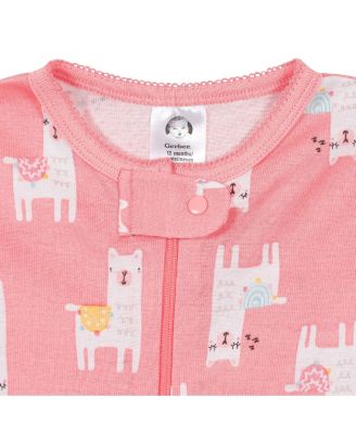 Toddler Girls 2-Pack Snug Fit Footed Cotton