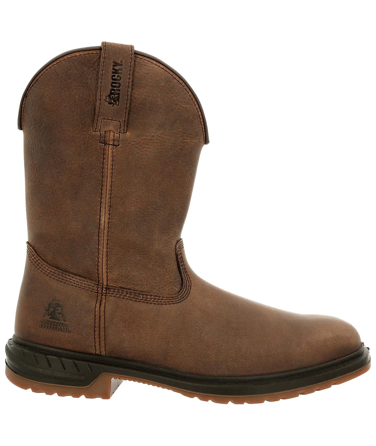 Мужские ботинки ROCKY Worksmart Unlined Western Boot, цвет: Тёмный коричневый — фото 8