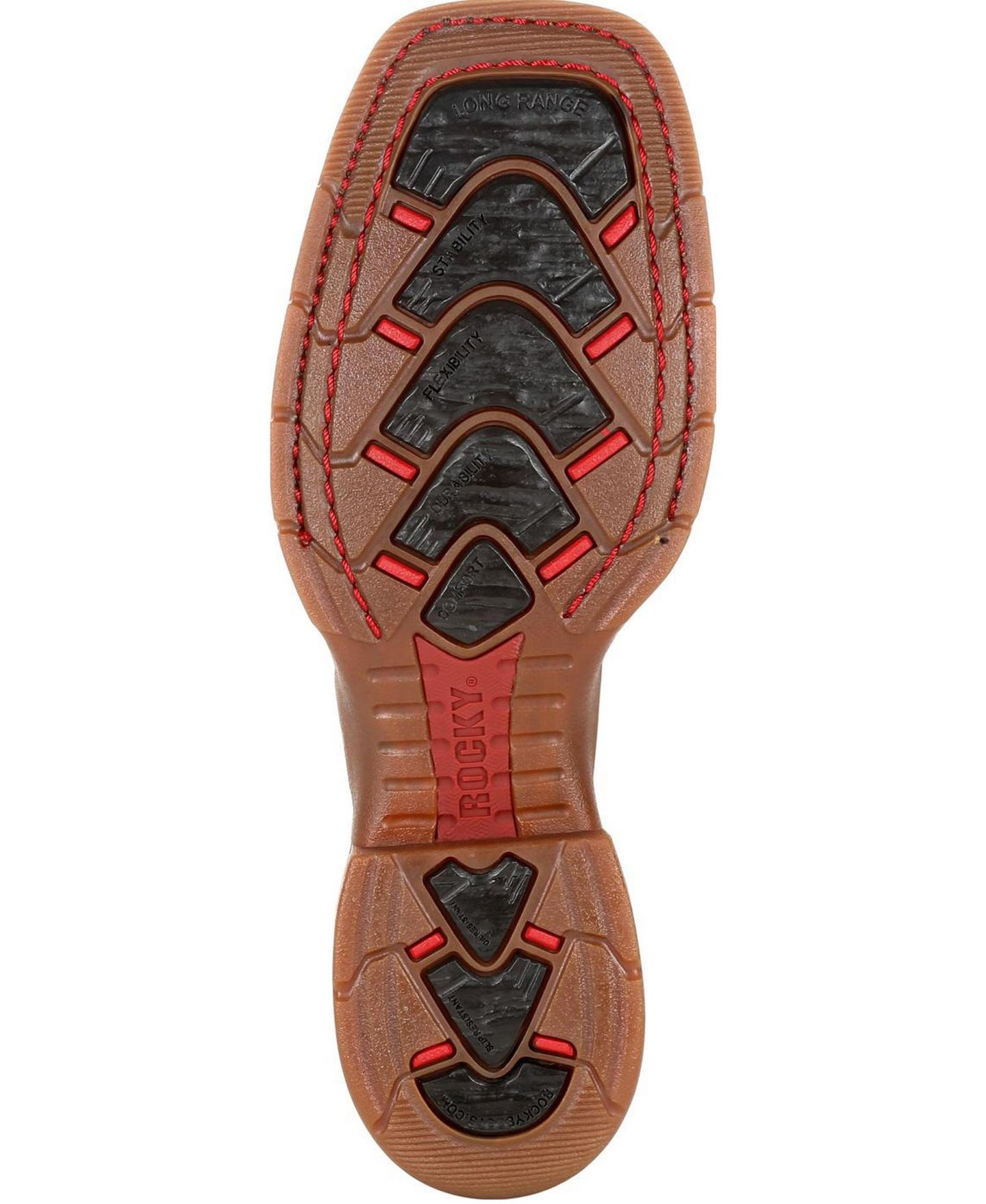 Мужские ботинки ROCKY Long Range 11" Waterproof Western Boot, цвет: Коричневый — фото 6