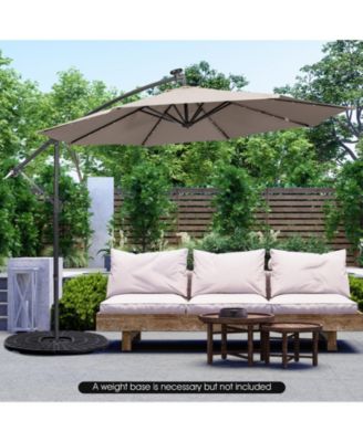 10 Feet Patio Cantilever Umbrella with Tilting System
