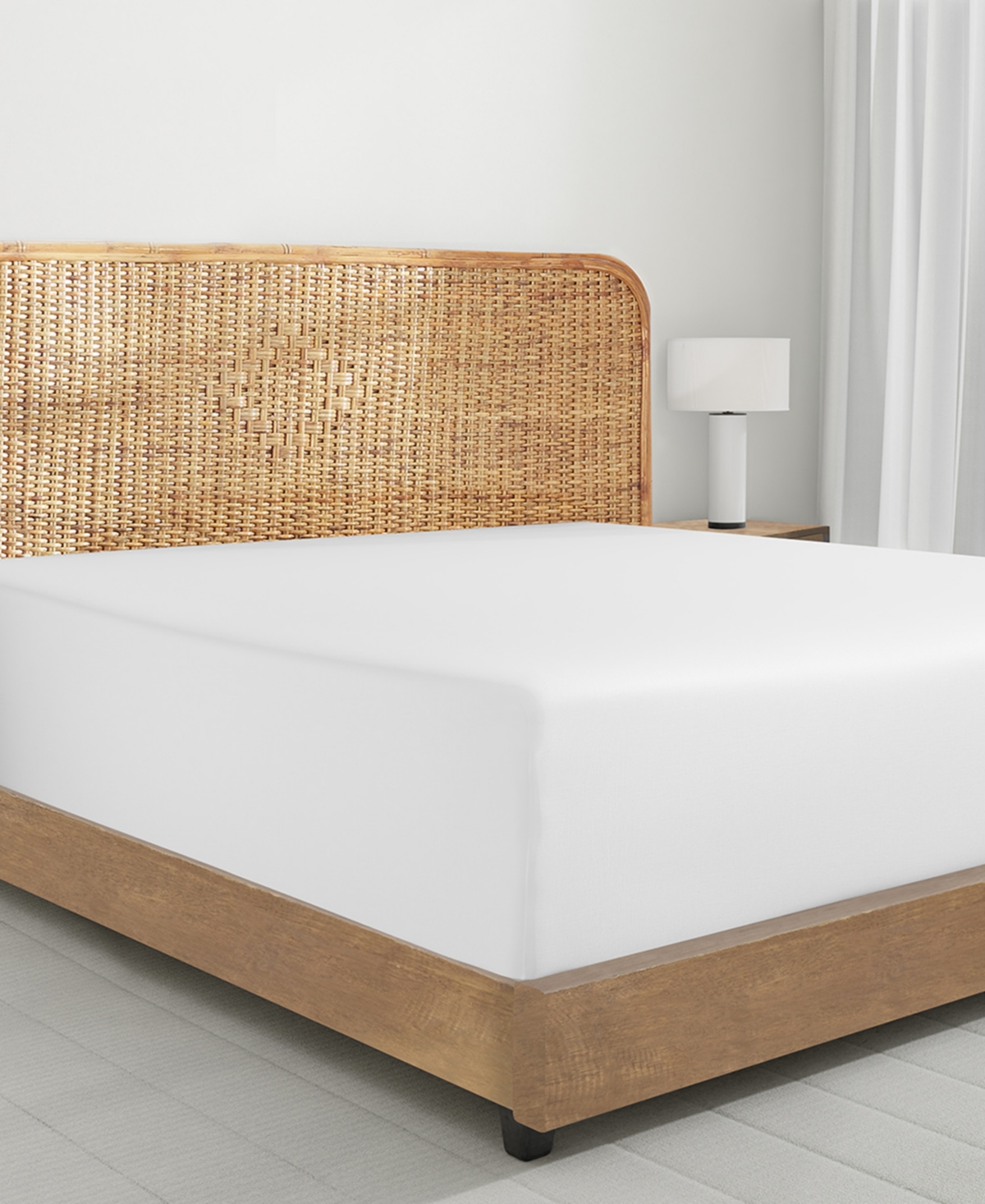 Cool Percale Fitted Sheet Only, 100% Organic Cotton