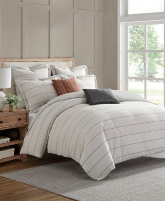 Levtex - Leo Stripe Textured 2-Pc. Comforter Set, Twin/Twin XL