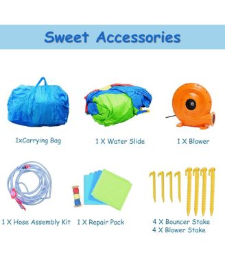 Hippo Inflatable Water Slide Bounce House with Air Blower