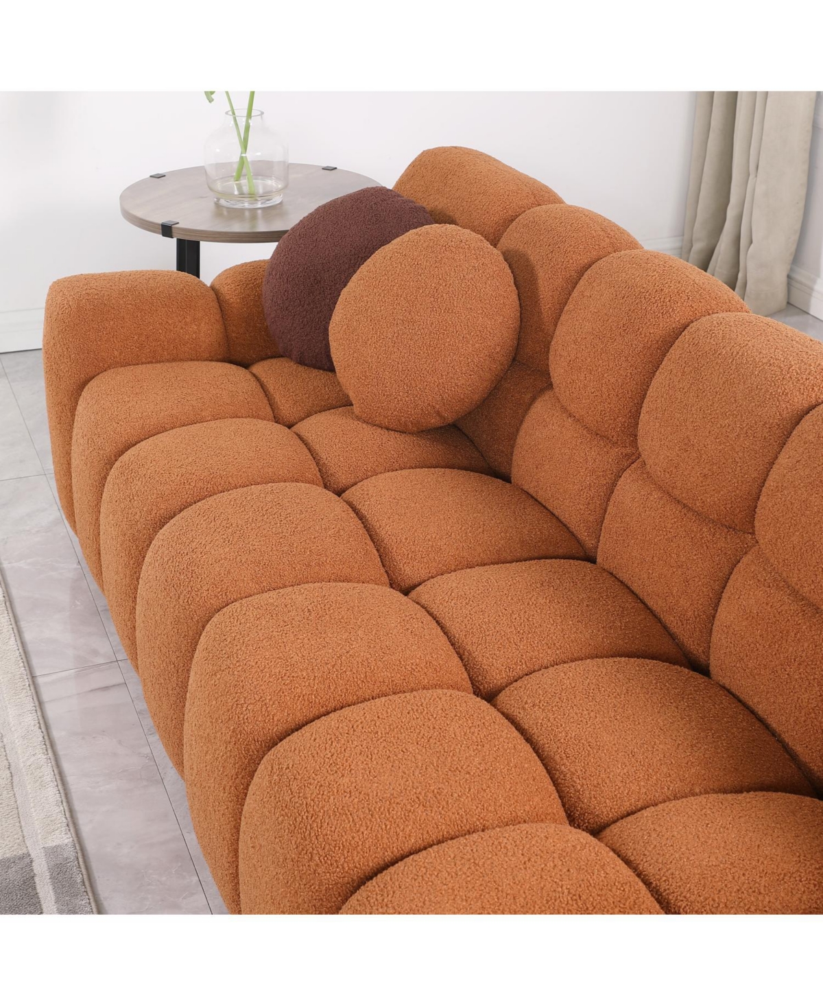 Streamdale Marshmallow Boucle Sofa Light Brown