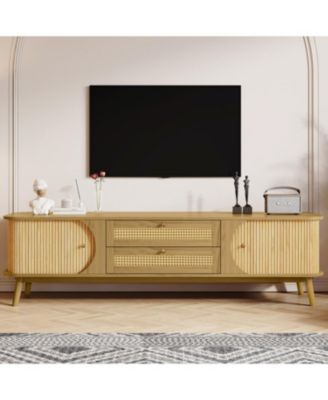 Streamdale Rattan TV Stand for TVs up to 75''