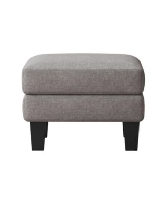 Fabric Ottoman Light Grey