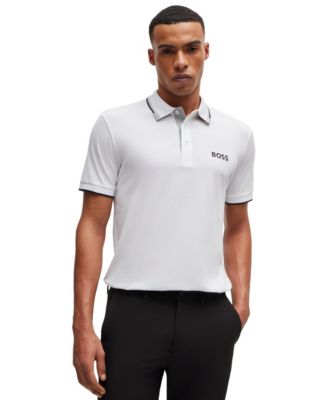 Hugo Boss - BOSS by  Men's Contrast Logo Cotton-Blend Polo