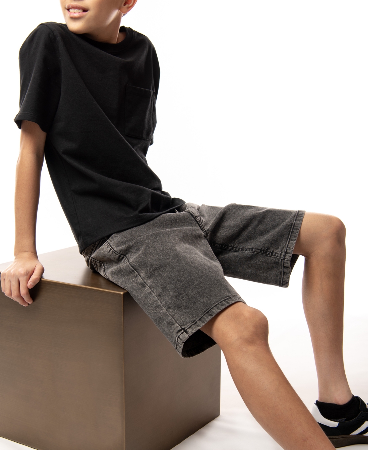 Shop Ring Of Fire Big Boys Nouveau Stretch Denim Shorts