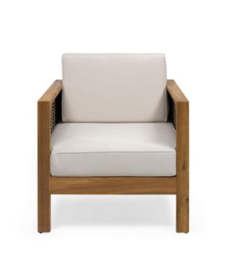 Streamdale Acacia Wood Club Chairs (Set of 2) - Teak Finish