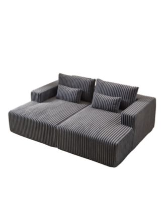 Streamdale Plush Cloud Sectional Sofa Bed