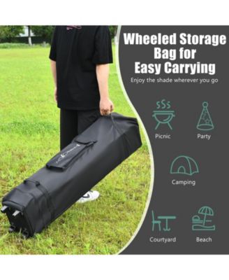 13 Feet x 13 Feet Pop Up Canopy Tent Instant Outdoor Folding Canopy Shelter-Green