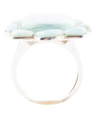 Scenic Beach Blue Larimar and Sterling Silver Ring