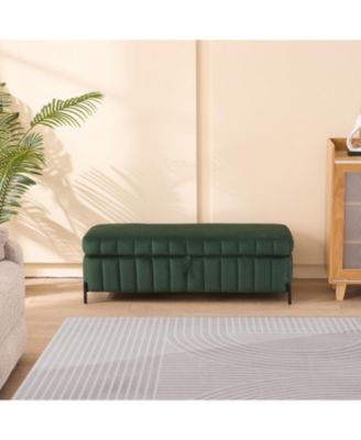 Velvet Storage Bench 49