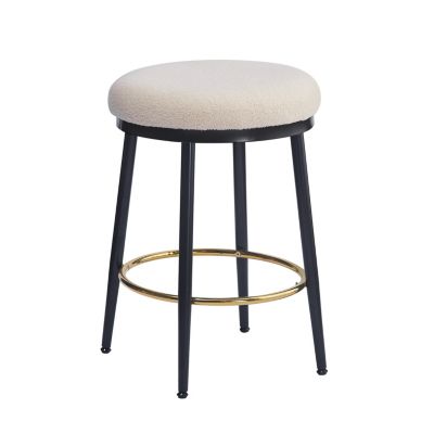  (4 Pack), 24.75" Tall, Fabric with Iron Frame and Sponge Cushion,Modern Counter Stools