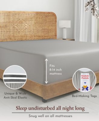 California Design Den Cool Percale Organic Cotton Fitted Sheet Only, Twin XL