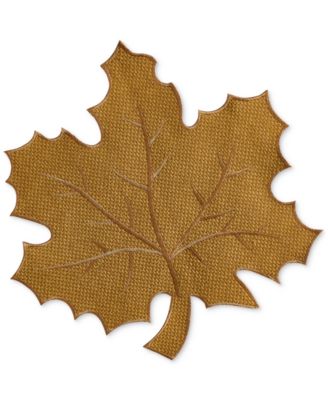 Textured Fabric Leaf Placemat