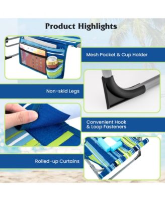 5-position Outdoor Folding Chaise Lounge Chair