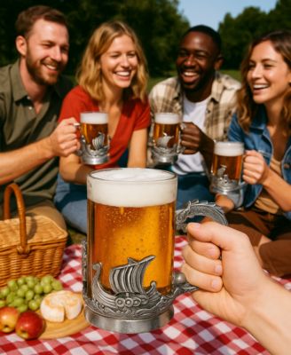 Viking Pewter Drinking Glass