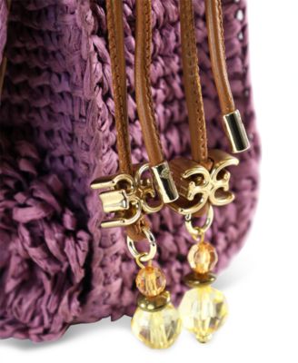 Phoebe Small Raffia Shoulder Flap Shoulder Bag