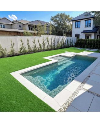 50x1 Ft Artificial Grass Turf 1.38" Fake Grass Rug Synthetic Lawn Indoor Outdoor Garden Home Decor