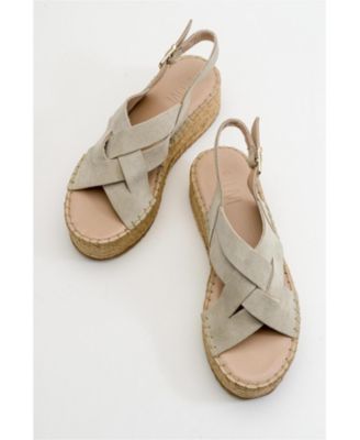 Lontano Suede Leather Platform Sandal (Women)