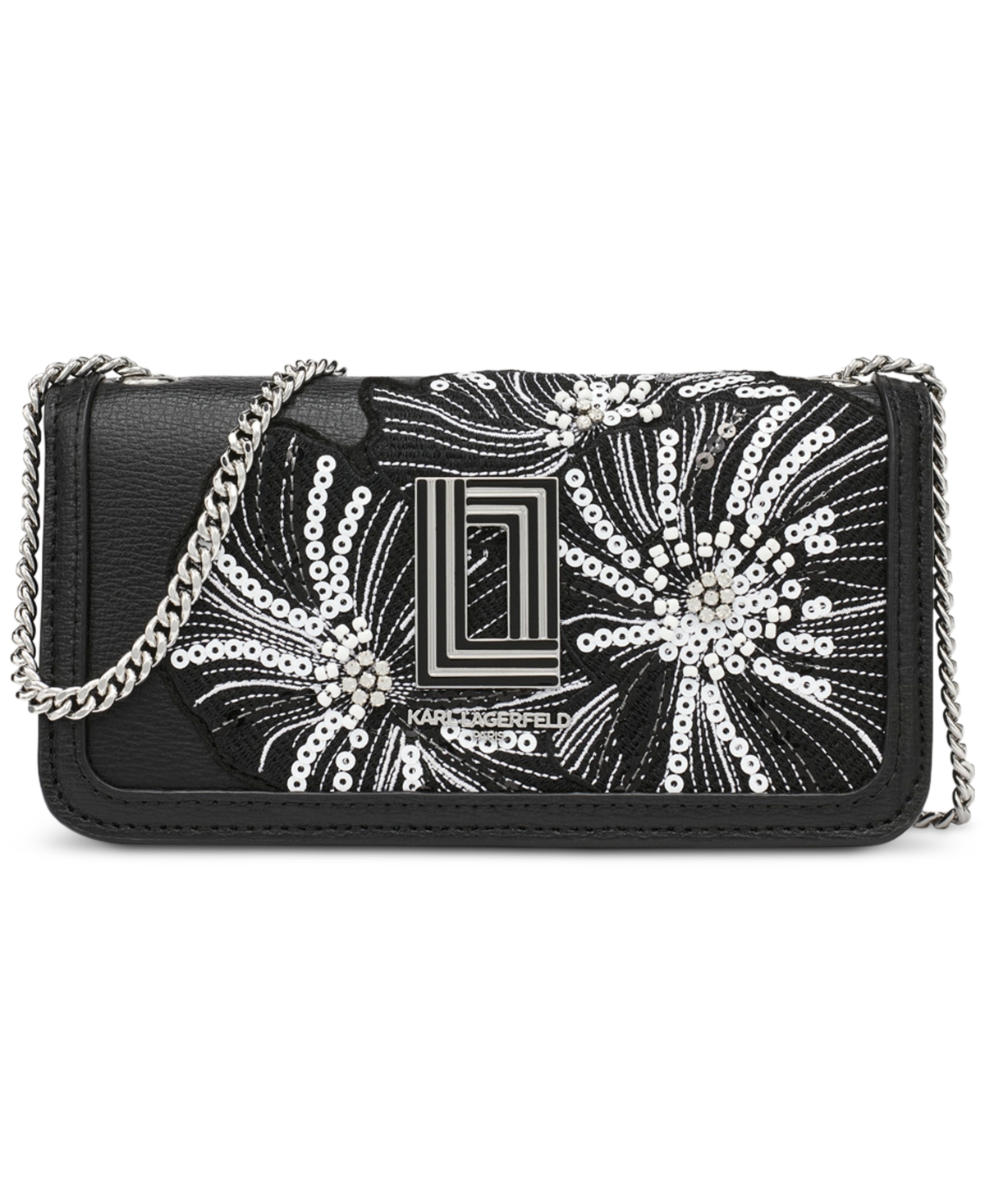 Karl Lagerfeld Kosette Shoulder In Black