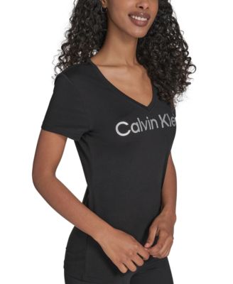 Performance Women's Glitter Logo V-Neck T-Shirt