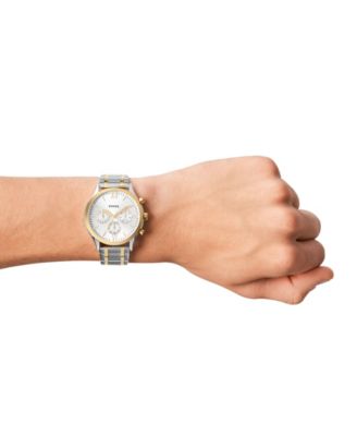 Men's Fenmore Multifunction Two-Tone Bracelet Watch, 44mm