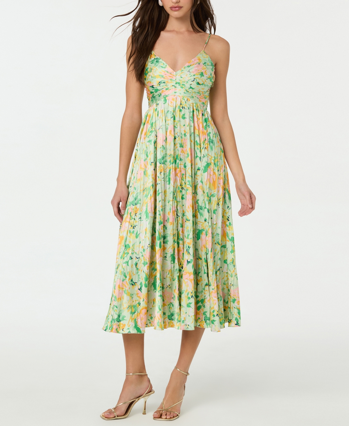 Women's Maeve Dress - Light Green Floral