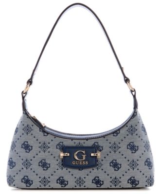 GUESS(ゲス) neda top zip shoulder bag バッグ GUESS Neda 4G Peony Logo Small Top Zip Shoulder Bag - Macy's