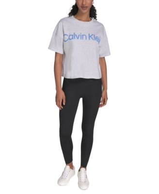 Women's Cotton Raised Logo Cropped T-Shirt