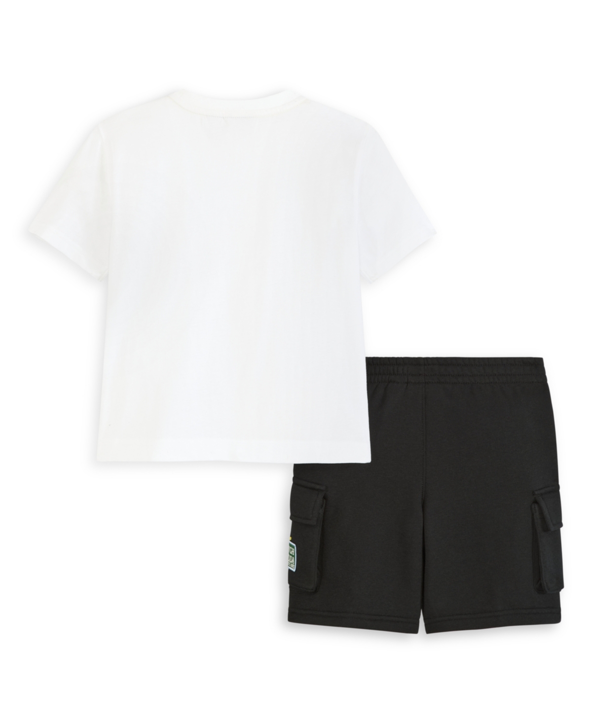 Scotch & Soda Kids' Desert Graphic T-shirt & Fleece Cargo Shorts Set