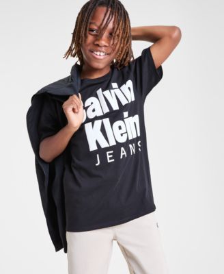 Big Boys CKJ Light Bomber Jacket, Logo T-Shirt & CKJ Tech Jogger Pants