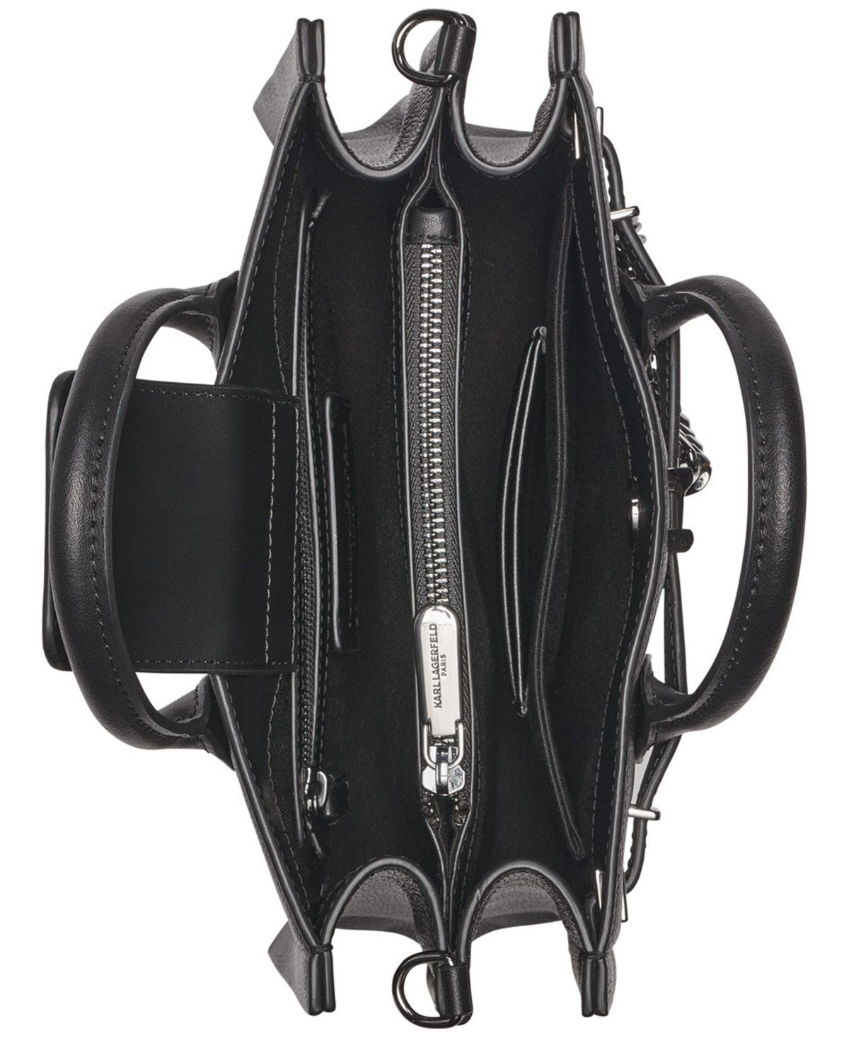 Karl Lagerfeld Cerise Leather Crossbody Bag