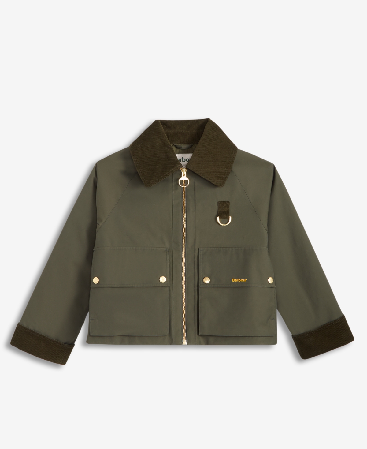 Barbour Women's Nora Oversized-collar Utility Jacket In Green
