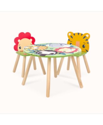 Fisher Price Animal Kingdom Table & Chair in Jungle Print