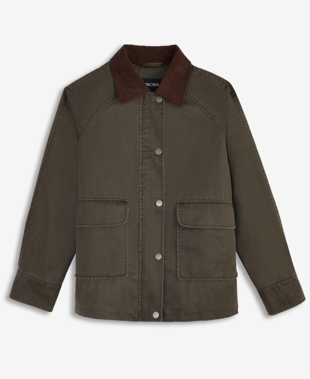 Bcbgmaxazria Women's Corduroy-collar Barn Jacket, Exclusively At Macy's In Brown