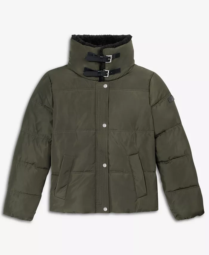 Women's Faux-Fur-Collar Zip-Front Puffer Coat - thumbnail 8